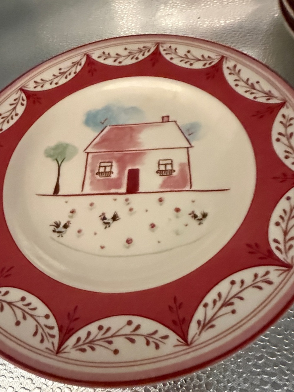 Vintage Johnson Brothers “Farmyard Chic” Salad Plates in a Farmyard pattern - Picture 13 of 16